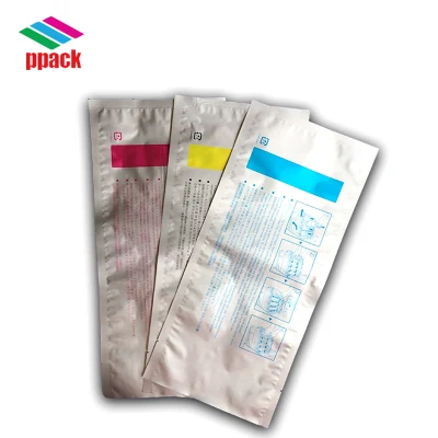 Bolsas de papel de aluminio con sellado lateral para cartuchos de tóner/tambor OPC fabricadas en China