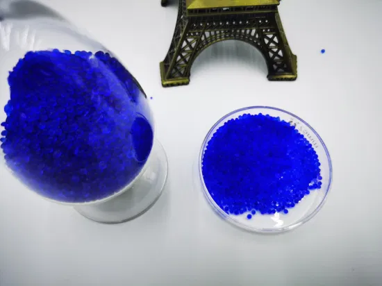 Gel de sílice azul para absorber la humedad y evitar la oxidación de instrumentos, medidores y equipos